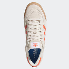 Adidas Nora Skateboard Shoe - Wonder White/Orange/Gum