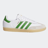Adidas Samba ADV Skateboard Shoe - White/Green/Gum