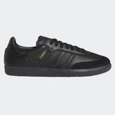 Adidas Samba ADV Skateboard Shoe - Core Black/Core Black/Royal Blue