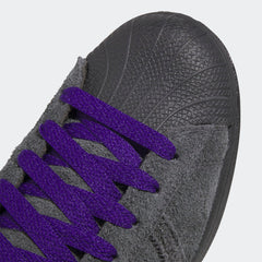 Adidas Superstar ADV Skateboard Shoe - Carbon/Carbon/Purple