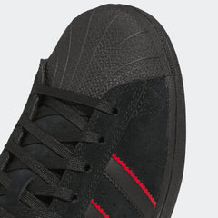 Adidas Superstar x Felipe Gustavo Skateboard Shoe - Black/Scarlet/Gold Metallic