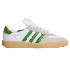 Adidas Glenburn Skateboard Shoe - White/Green/Gum