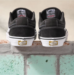 Vans Twill Chukka Low Sidestripe Skateboard Shoe - Raven/Black