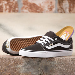 Vans Twill Chukka Low Sidestripe Skateboard Shoe - Raven/Black