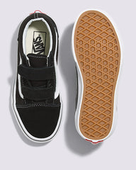 Vans Kids Old Skool V Skateboard Shoe - Black/True White
