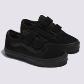 Vans Kids Old Skool V Skateboard Shoe - Black/Black