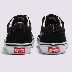 Vans Kids Old Skool V Skateboard Shoe - Black/True White