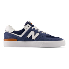 New Balance Numeric 574 Vulc Skateboard Shoe - Blue/White
