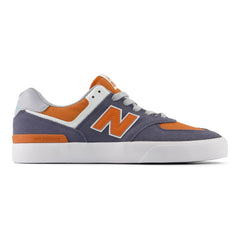 New Balance Numeric 574 Vulc Skateboard Shoe - Grey/Orange