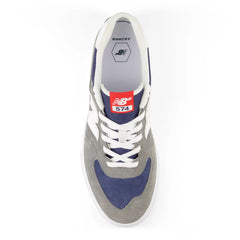New Balance Numeric 574 Vulc Skateboard Shoe - Grey/White