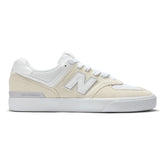 New Balance Numeric 574 Vulc Skateboard Shoe - Sea Salt/White