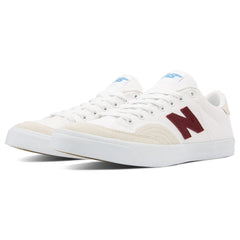 New Balance Numeric Pro Court 212 Skateboard Shoe - White/Burgundy