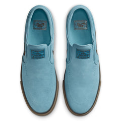 Nike SB Zoom Janoski+ Slip Skateboard Shoe - Denim Turquoise/Cacao Wow