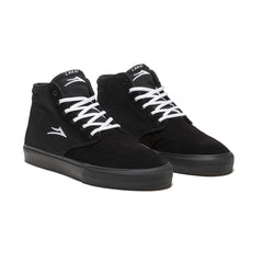 Lakai Riley 3 High Skateboard Shoe - Black/Black