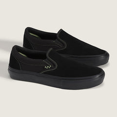 Vans Skate Slip-On Skateboard Shoe - Black/Black/Olive