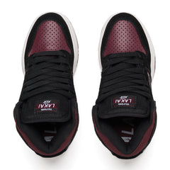 Lakai Telford Kids Skateboard Shoe - Black/Burgundy