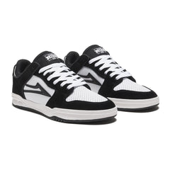 Lakai Telford Low Skateboard Shoe - Black/White