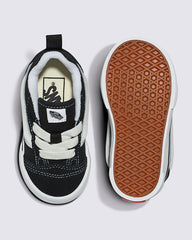 Vans Toddler Elastic Lace Knu Skool Shoe - Black/True White