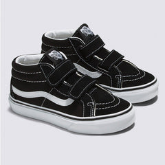 Vans Kids SK8-Mid Reissue Skateboard Shoe - Black/True White