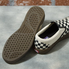 Vans Checkerboard BMX Slip-On Shoe - Black/Dark Gum