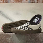Vans Checkerboard BMX Slip-On Shoe - Black/Dark Gum
