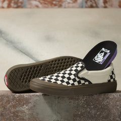 Vans Checkerboard BMX Slip-On Shoe - Black/Dark Gum