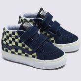Vans Toddler SK8-Mid Reissue Glow Skateboard Shoe - Summer Nights Navy
