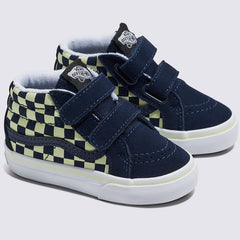 Vans Toddler SK8-Mid Reissue Glow Skateboard Shoe - Summer Nights Navy