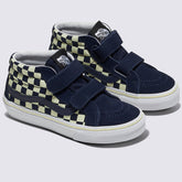 Vans Kids SK8-Mid Reissue Skateboard Shoe - Glow Summer Nights Navy