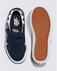 Vans Kids SK8-Mid Reissue Skateboard Shoe - Glow Summer Nights Navy
