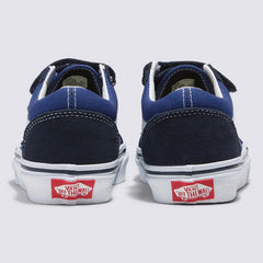 Vans Kids Old Skool V Skateboard Shoe - Navy/True White