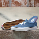 Vans Skate Authentic Skateboard Shoe - Moonlight Blue/True White