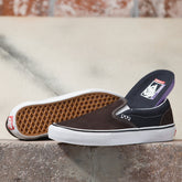 Vans Skate Slip-On Skateboard Shoe - Dark Brown/Navy