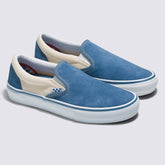Vans Skate Slip-On Skateboard Shoe - Cream/Light Navy