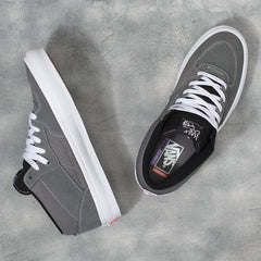 Vans Skate Half Cab Skateboard Shoe - Grey/White
