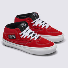 Vans Skate Half Cab Skateboard Shoe - Red/White