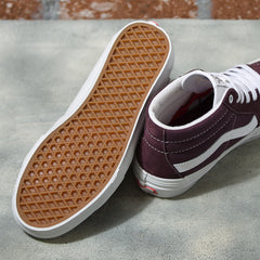 Vans Wrapped Skate Grosso Mid Skateboard Shoe - Wine