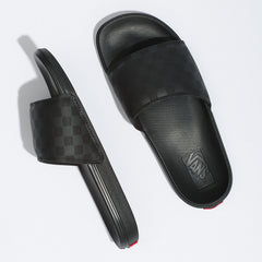 Vans La Costa Checkerboard Slide On - Black