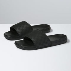 Vans La Costa Checkerboard Slide On - Black