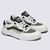 Vans Wayvee Leather Skateboard Shoe - True White/Black