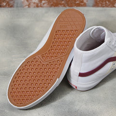 Vans Gilbert Crockett High Skateboard Shoe - White/Red