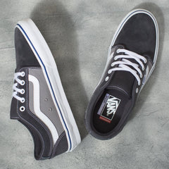 Vans Chukka Low Sidestripe Skateboard Shoe - Asphalt/Blue