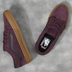 Vans Chukka Low Sidestripe Skateboard Shoe -Port/Gum