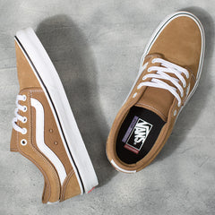 Vans Chukka Low Sidestripe Skateboard Shoe - Tobacco Brown