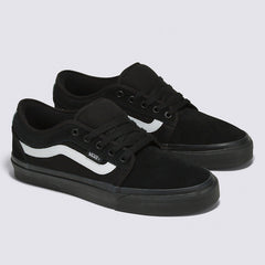 Vans Chukka Low Sidestripe Skateboard Shoe - Black/Black/White
