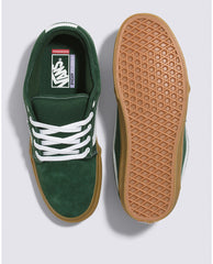 Vans Chukka Low Sidestripe Skateboard Shoe - Dark Green/Gum