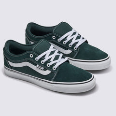 Vans Chukka Low Sidestripe Skateboard Shoe - Green Gables/True White