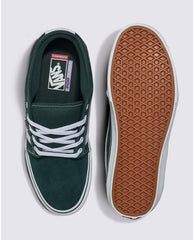 Vans Chukka Low Sidestripe Skateboard Shoe - Green Gables/True White