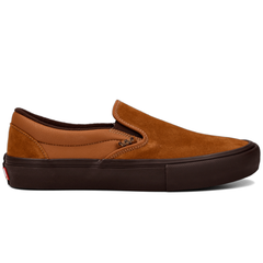 Vans Skate Slip-On Skateboard Shoe - Golden Brown/Gum