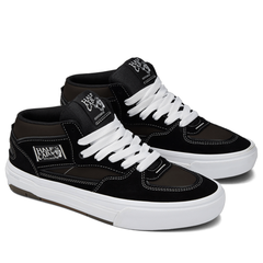 Vans Half Cab Wafflecup Skateboard Shoe - Black/White